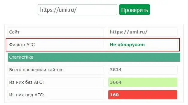 Признаки попадания сайта под АГС-фильтр