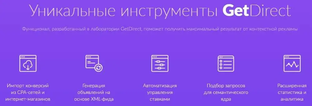 Управление ставками в контекстной рекламе в сервисе Get Direct