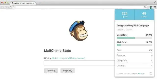 </p><h2>Браузерное расширение MailChimp Stats