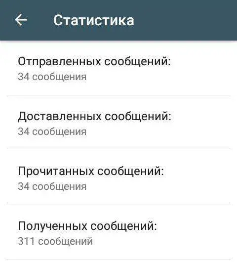 Статистика в WhatsApp для бизнеса